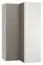 102 cm breiter Kleiderschrank mit 2 Türen | Farbe: Grau / Weiß Abbildung