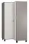 102 cm breiter Kleiderschrank mit 2 Türen | Farbe: Grau / Weiß Abbildung