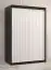 Edler Kleiderschrank Balmenhorn 55, Farbe: Schwarz matt / Weiß matt - Abmessungen: 200 x 120 x 62 cm (H x B x T), mit fünf Fächern und zwei Kleiderstangen