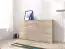 Moderne Kommode mit vier Schubladen Lowestoft 02, Farbe: Eiche Sonoma - Abmessungen: 85 x 150 x 40 cm (H x B x T)