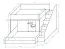 Funktionsbett / Kinderbett / Stockbett-Kombination - mit Stiege rechts, Jura 42, Farbe: Weiß / Schwarz - Abmessungen: 165 x 247 x 135 cm, 5 Kippfächer