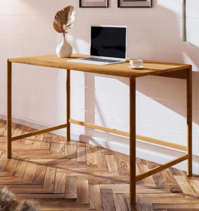 Schreibtisch Wellsford 48 Wildeiche massiv geölt - Abmessungen: 75 x 120 x 65 cm (H x B x T)