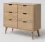 Kommode Eiche massiv natur Aurornis 35 - Abmessungen: 84 x 96 x 40 cm (H x B x T)