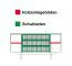 Kommode Slatina 10, Farbe: Eiche / Schwarz, teilmassiv - Abmessungen: 71 x 140 x 45 cm (H x B x T)