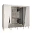 Schiebetürenschrank mit stylischen Design Jotunheimen 215, Farbe: Weiß - Abmessungen: 208 x 250,5 x 62 cm (H x B x T)