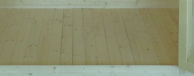 Fußboden passend für Blockbohlen Gartenhaus Genf 3,96 x 3,03 Meter inkl. Unterkonstruktion