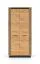Kleiderschrank mit zwei Türen Dagali 03, Farbe: Eiche / Schwarz, Maße: 200 x 92 x 55 cm, ABS-Kantenschutz, Soft-Close-System, eine Kleiderstange