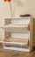 Schuhschrank 005 Kiefer massiv Vollholz weiß lackiert - Abmessung 80 x 72 x 29 cm (H x B x T)