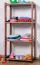 Regal Kiefer massiv Vollholz Nussfarben Junco 56C - 125 x 60 x 30 cm (H x B x T)