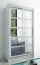 120 cm breiter Kleiderschrank mit 5 Fächern und 2 Türen | Farbe: Weiß Abbildung