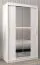 120 cm breiter Kleiderschrank mit 5 Fächern und 2 Türen | Farbe: Weiß Abbildung