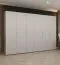 Drehtürenschrank mit 3 Meter breite Korab 54, Farbe: Kaschmir, sechs Türen, Soft-Close-Funktion, vier Fächer, Griffe: Kaschmir, vier Kleiderstangen, Kleiderschrank