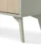 Sideboard mit zwei Türen Crewe 03, Farbe: Eukalyptus / Eiche - Abmessungen: 80 x 158 x 38 cm (H x B x T)