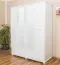 Weißer Massivholz Kleiderschrank