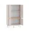 Highboard / Kommode Humboldt 04 | 4 Türen | Farbe: Eiche Cremona / Kaschmir | Maße: 92 x 40 x 156 cm | Beine: Metall | Soft-Close | ABS-Kanten