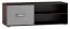TV-Unterschrank Tabubil 15, Farbe: Wenge / Grau - Abmessungen: 48 x 138 x 48 cm (H x B x T)