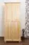 Kleiderschrank Massivholz natur 008 - 190 x 80 x 60 cm (H x B x T)