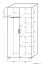 Drehtürenschrank / Kleiderschrank Ciomas 24, Farbe: Sonoma Eiche - Abmessungen: 190 x 90 x 55 cm (H x B x T)