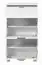 Schuhschrank Sabadell 08, Farbe: Weiß / Weiß Hochglanz - 108 x 60 x 38 cm (H x B x T)