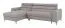 Modernes Ecksofa Halen 01, Farbe: Grau - Abmessungen: 95 x 247 x 163 cm (H x B x T) - Ottomane: Links