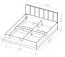 Schlafzimmer Komplett - Set B Dagali, 6-teilig, Farbe: Eiche / Schwarz, aus hochwertigen Materialien, ABS-Kantenschutz