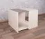 Jugendzimmer - Tisch Matthias 10, Farbe: Creme / Braun - Abmessungen: 47 x 57 x 56 cm (H x B x T)