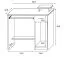 Schreibtisch Rosario 12, Farbe: Erle - 88 x 82 x 52 cm (H x B x T)