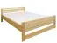 Jugendbett Kiefer massiv Vollholz natur 71, inkl. Lattenrost - Abmessung 160 x 200 cm