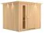 Sauna Sara 02, 68 mm Wandstärke - 245 x 210 x 202 cm (B x T x H)