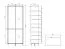 Garderobenschrank | 2 Spiegeltüren | Farbe: Eiche Artisan | 9 Fächer | Maße: 80 x 40 x 205,5 cm | 4 Drehtüren | ABS-Kanten | für den Vorraum