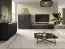 Wohnzimmer - Set A Finghall, 3-teilig, Farbe: Schwarz, Soft-Close-Funktion, ABS-Kantenschutz, ein TV-Unterschrank, ein Highboard und ein Sideboard
