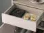 Garderobe Komplett Set | Farbe: Eiche Cremona / Kaschmir | Soft-Close | inkl. Samtpolster | Kommode | Spiegel | Schuhschrank | Garderobe mit sieben Haken