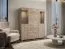 Vitrine Kikori 05, Farbe: Sonoma Eiche - Abmessungen: 135 x 125 x 40 cm (H x B x T)