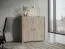 Kommode Cianjur 07, Farbe: Eiche / Weiß - Abmessungen: 108 x 105 x 40 cm (H x B x T)