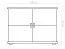 Kommode 2 türig 100 cm breit