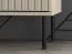 Vitrine Petkula 03, Farbe: Beige hell - Abmessungen: 151 x 92 x 40 cm (H x B x T), mit 4 Türen und 4 Fächern