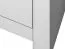 Kommode Sastamala 05, Farbe: Silbergrau - Abmessungen: 139 x 92 x 42 cm (H x B x T), mit 2 Türen, 2 Schubladen und 2 Fächern