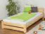 Kinderbett 120 x 200 cm | Massivholz: Kiefer | Natur Lackiert | inkl. Rollrost Abbildung