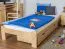 Bettrahmen für Kinder / Kinderbett 90 x 200 cm | Massivholz: Kiefer | Weiß Lackiert | inkl. Rollrost Abbildung
