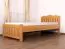 Bettrahmen für Kinder / Kinderbett 100 x 200 cm | Massivholz: Eiche | Natur Lackiert Abbildung