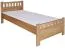 Bettrahmen für Kinder / Kinderbett 90 x 200 cm | Massivholz: Buche | Natur Lackiert Abbildung