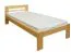 Kinderbett 80 x 200 cm | Massivholz: Kiefer | Natur Lackiert Abbildung