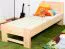 Bettrahmen für Kinder / Kinderbett 80 x 200 cm | Massivholz: Buche | Natur Lackiert Abbildung