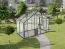 Gewächshaus - Glashaus Radicchio XL4, Wände: 4 mm gehärtetes Glas, Dach: 6 mm HKP mehrwandig, Grundfläche: 4,40 m² - Abmessungen: 150 x 290 cm (L x B)