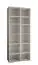 Moderner Kleiderschrank mit zwei Kleiderstangen Beskiden 19, Farbe: Weiß - Abmessungen: 236,5 x 100 x 47 cm (H x B x T)