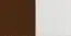 Nachtkästchen Lotta 10, Farbe: Nussfarben / Weiß, Kiefer Vollholz massiv - Abmessungen: 56 x 38 x 40 cm (H x B x T)