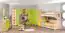 Kinderzimmer - Kommode Benjamin 22, Farbe: Esche / Grün - Abmessungen: 102 x 44 x 37 cm (H x B x T)