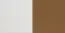 Kinderzimmer - Kommode Milo 25, Farbe: Weiß / Braun, teilmassiv - Abmessungen: 77 x 88 x 40 cm (H x B x T)