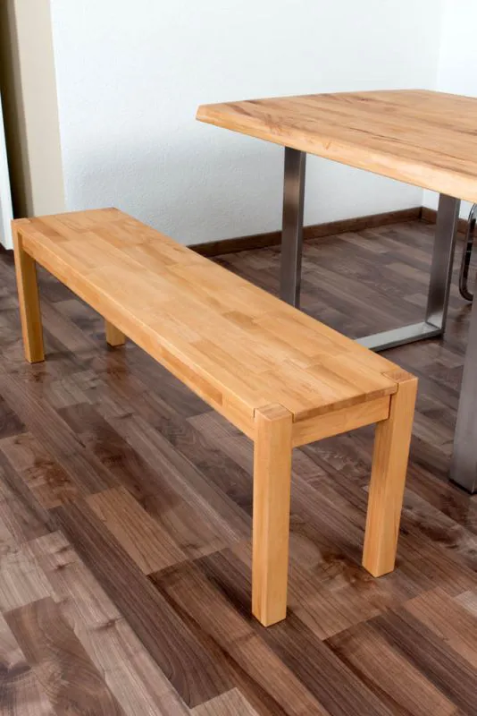Bank Wooden Nature 134 Kernbuche massiv - 140 x 33 cm (L x B)
