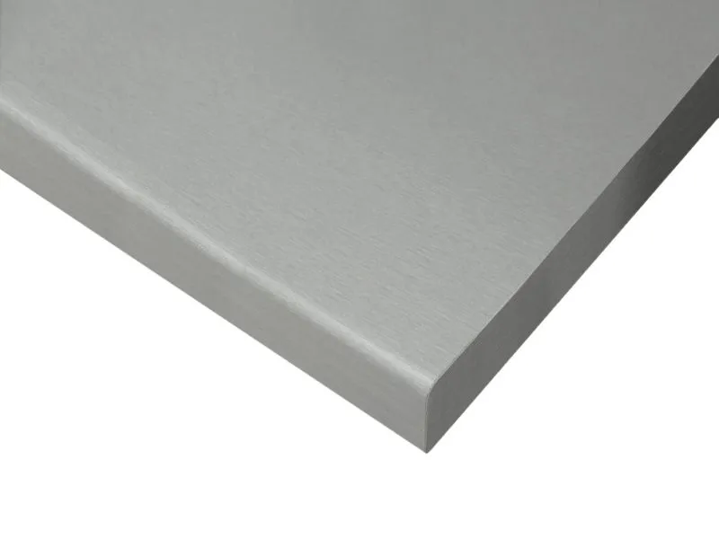 Arbeitsplatte für Küchenzeile / Küchenblock Kunja, Farbe: Platina, Maße: 2,8 x 60 x 60 cm